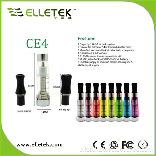 2013 Hot Selling Colorful CE4 Cartomizer